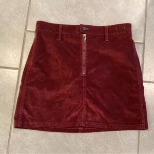 Madewell Red Mini Pencil Skirt for a Night Out